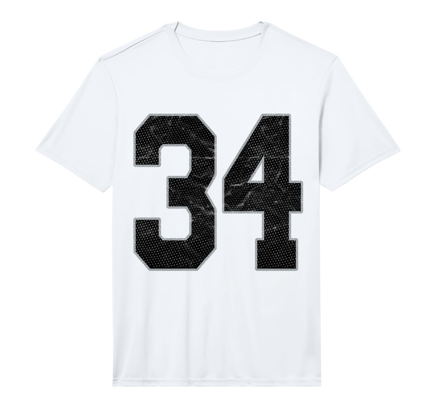 Number 34 Numbered Uniform Sports Team T-Shirt - Trendy Graphic Unisex - T-Shirt, Sweatshirt, Hoodie