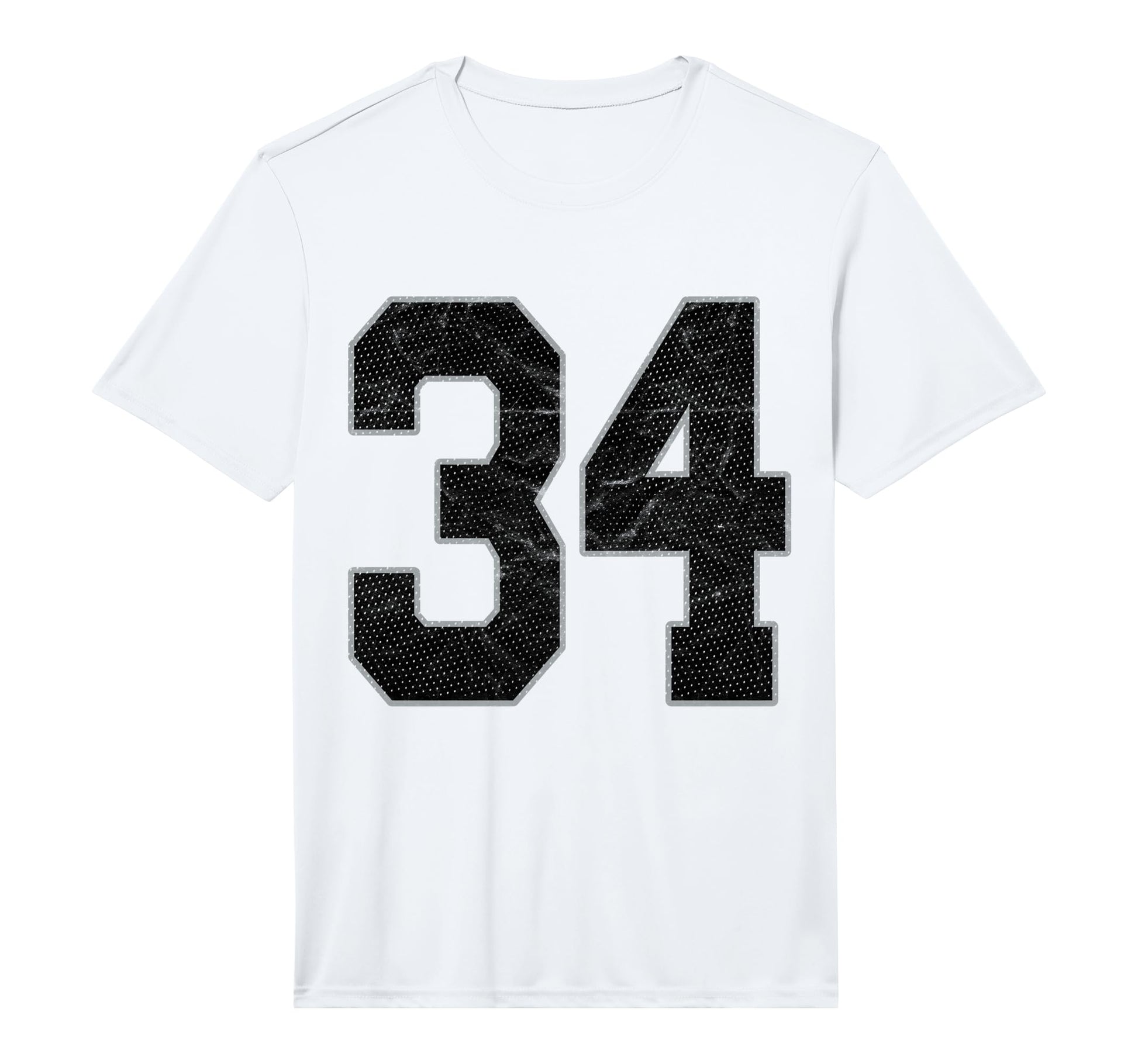Number 34 Numbered Uniform Sports Team T-Shirt - Trendy Graphic Unisex - T-Shirt, Sweatshirt, Hoodie