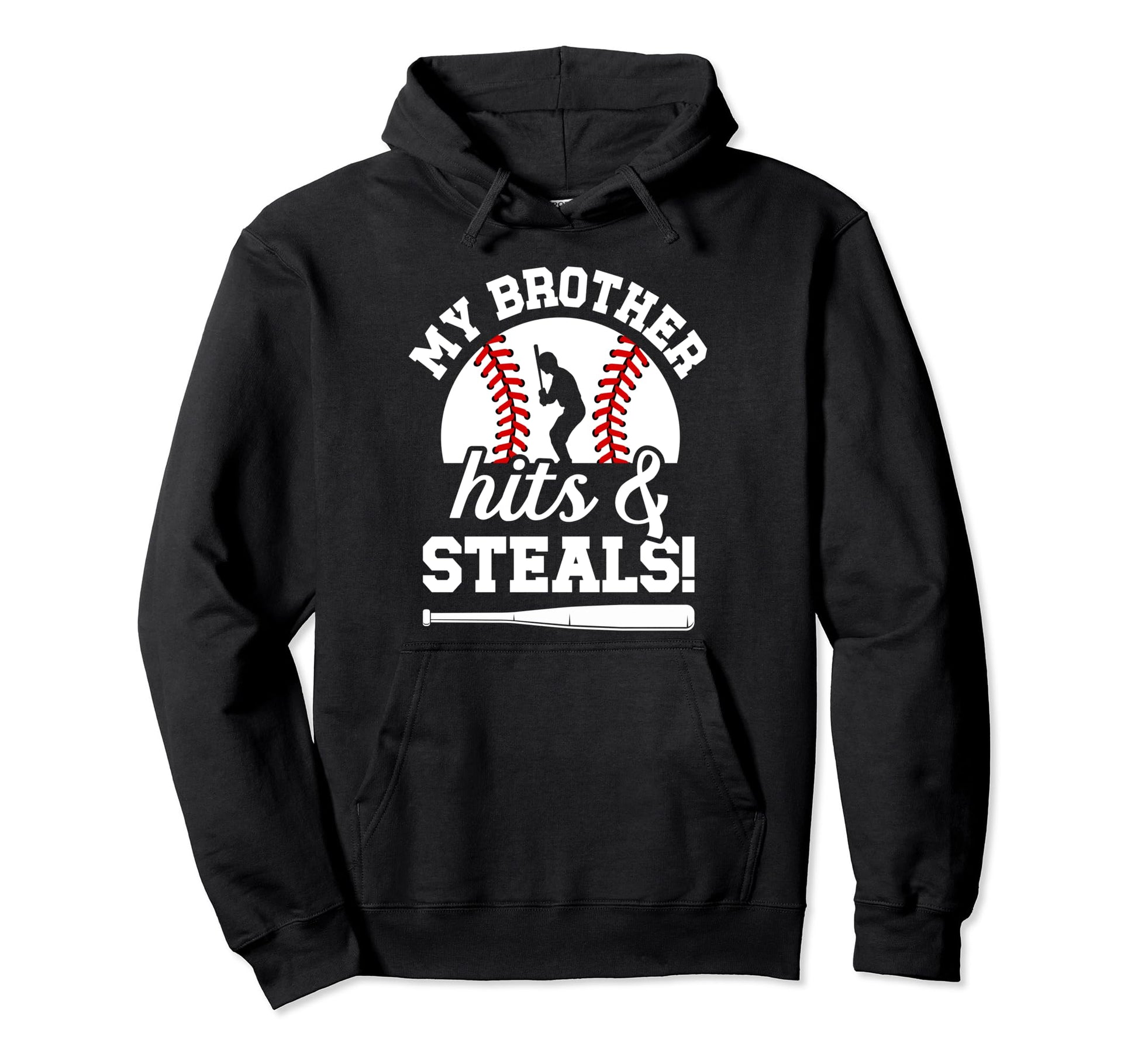 My Brother Funny Baseball Brother Baseball Hoodie - Trendy Graphic Unisex - T-Shirt, Sweatshirt, Hoodie