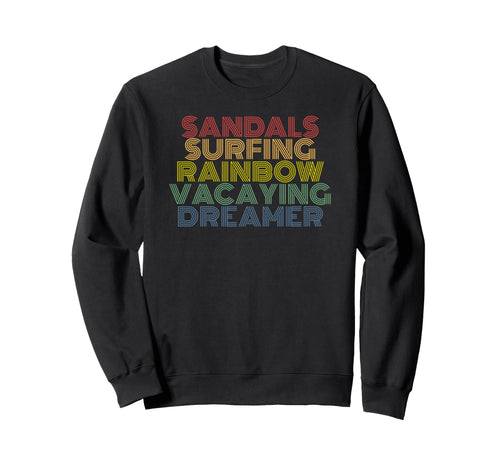Sandals Surfing Rainbow Vacaying Sweatshirt - Custom Art Print for Adults - T-Shirt, Sweatshirt, Hoodie