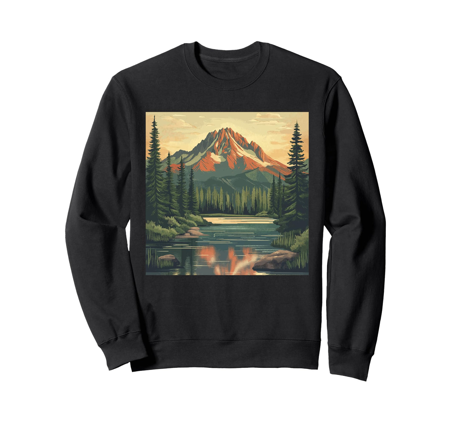 National Park Travel Sweatshirt - Minimalist Print for Adults - T-Shirt, Sweatshirt, Hoodie