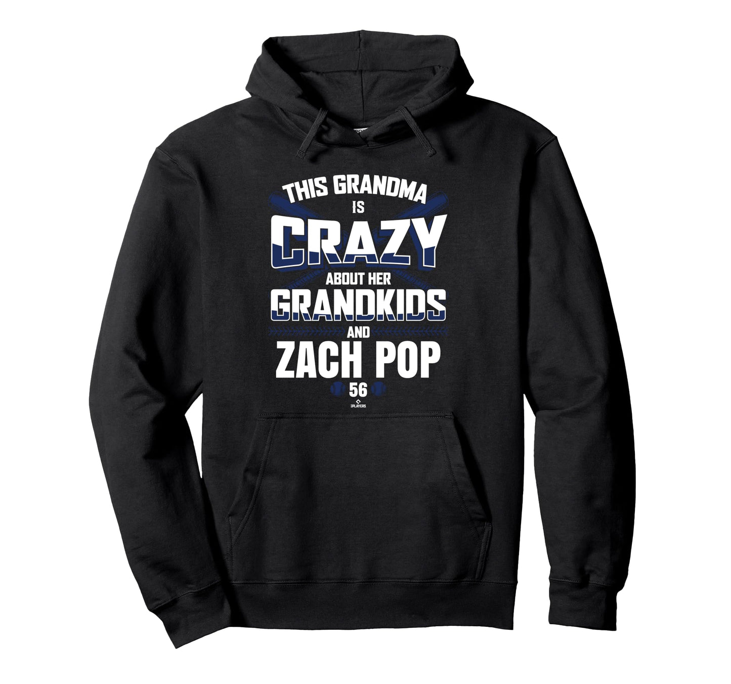 Grandma Crazy Zach Pop Toronto Baseball Hoodie - Novelty Apparel Unisex - T-Shirt, Sweatshirt, Hoodie