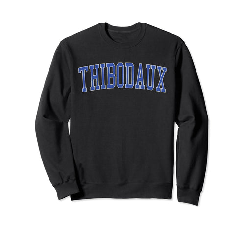 Thibodaux La Distressed Blue Varsity Sweatshirt - Minimalist Print Unisex - T-Shirt, Sweatshirt, Hoodie