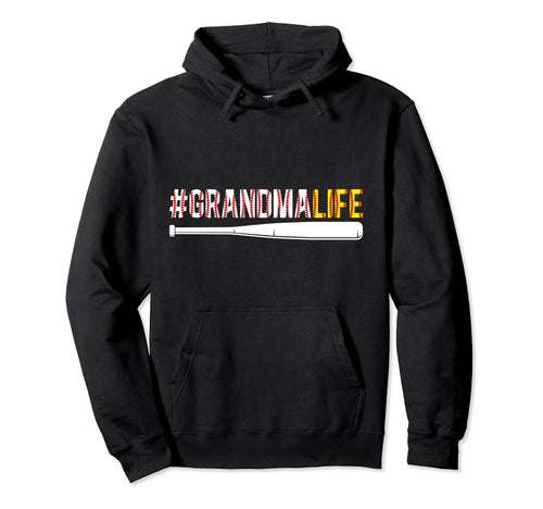 Softball Baseball Grandma Life Baseball Hoodie - Unique Graphic Men Women - T-Shirt, Sweatshirt, Hoodie