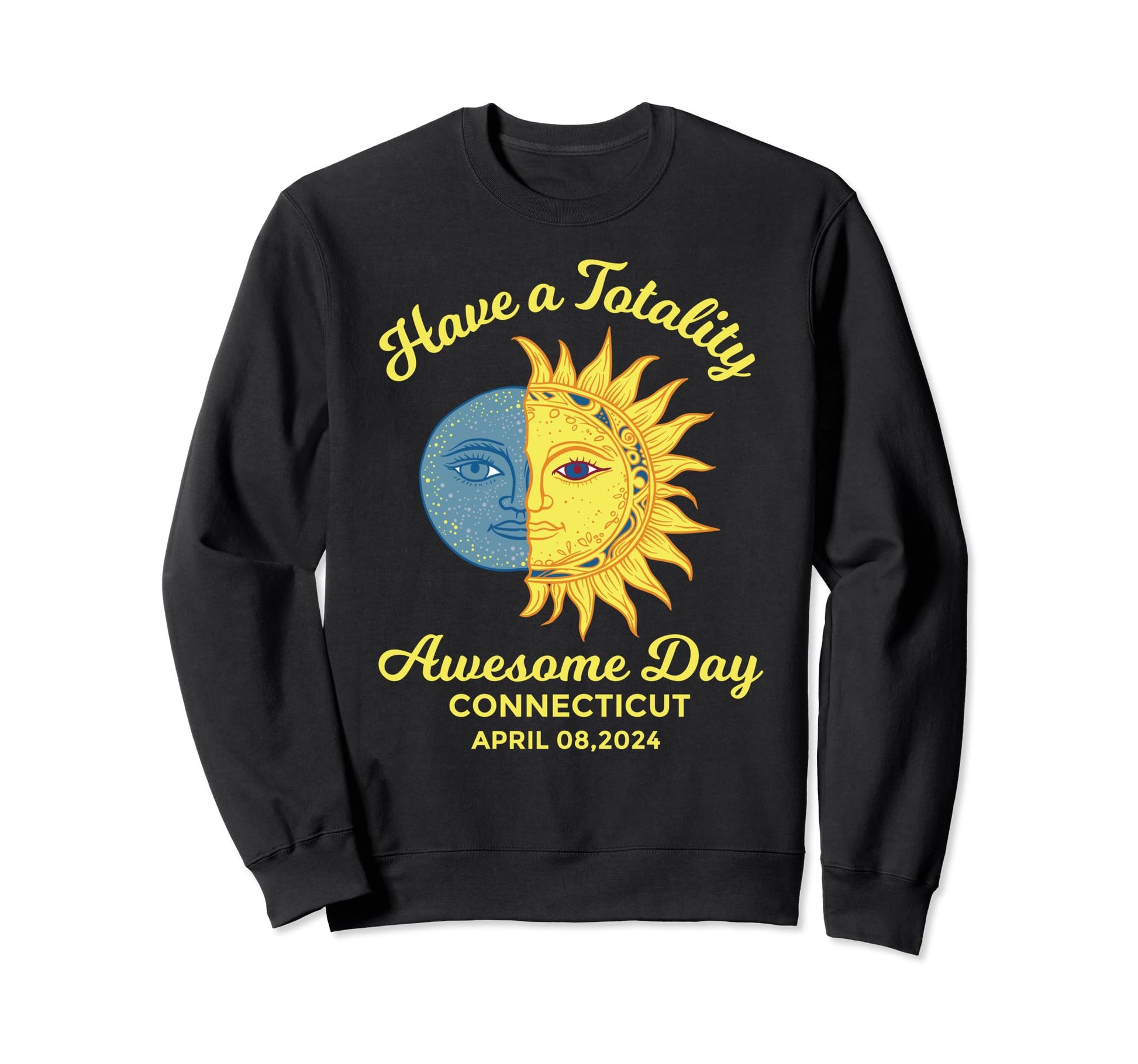 Total Solar Eclipse Sweatshirt - Casual Everyday Wear for Adults - T-Shirt, Sweatshirt, Hoodie