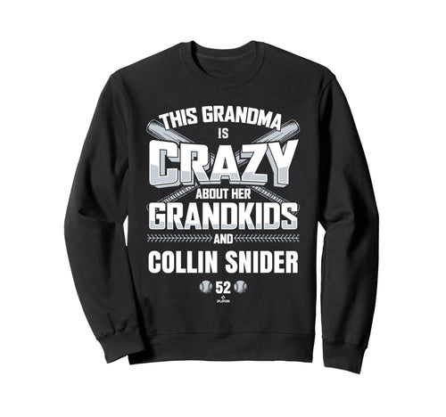 Grandma Crazy Collin Snider Sweatshirt - Minimalist Print Men Women - T-Shirt, Sweatshirt, Hoodie