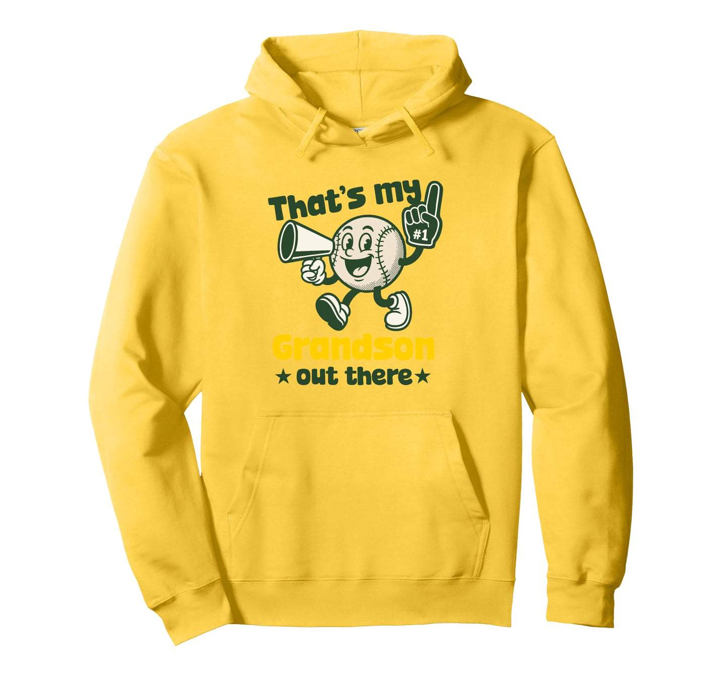 Thats My Grandson Out There Baseball Hoodie - Custom Art Print Unisex - T-Shirt, Sweatshirt, Hoodie