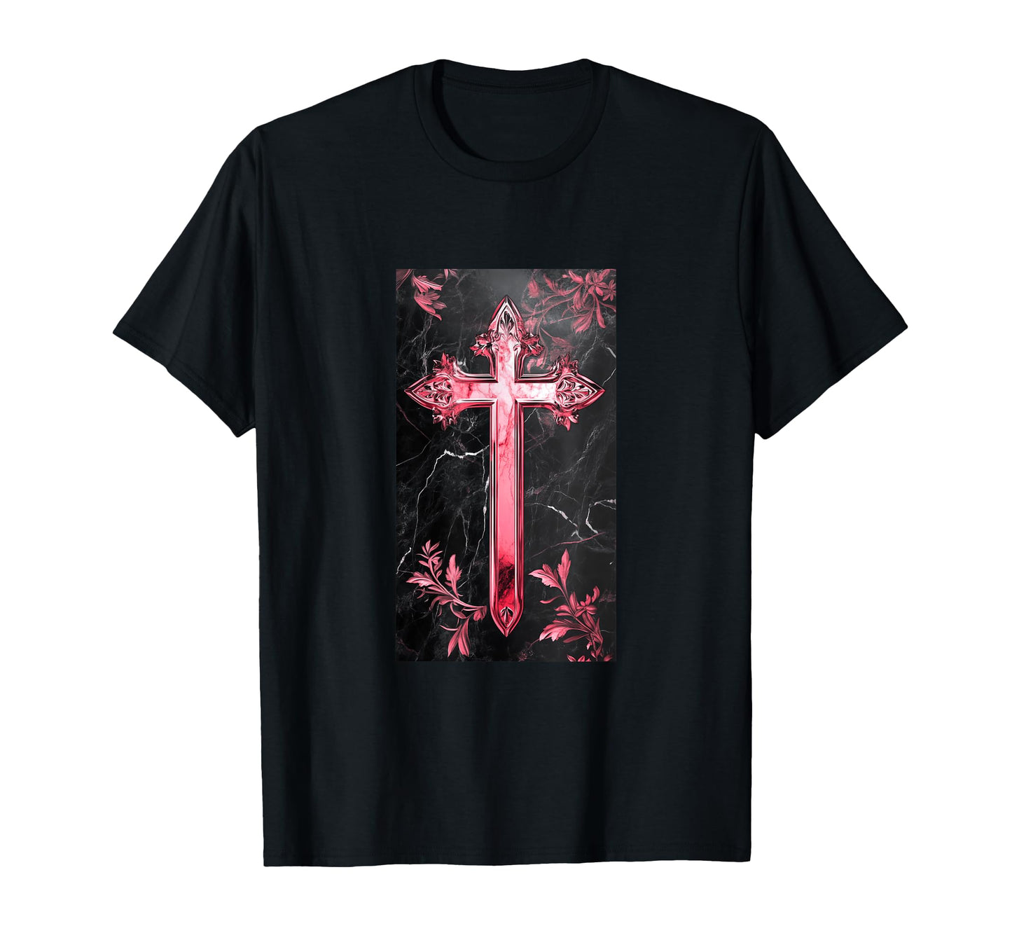 Gothic Cross Grunge Aesthetic Y2K T-Shirt - Streetwear Style for Adults - T-Shirt, Sweatshirt, Hoodie