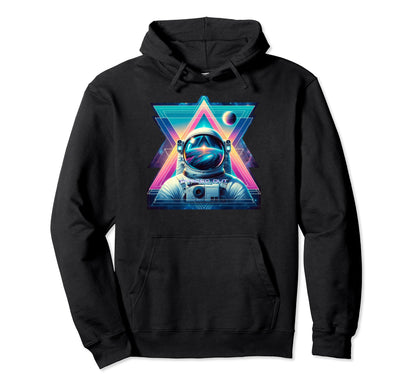Astronaut Spaced Out Vaporwave Eclipse Hoodie - Minimalist Print Unisex - T-Shirt, Sweatshirt, Hoodie