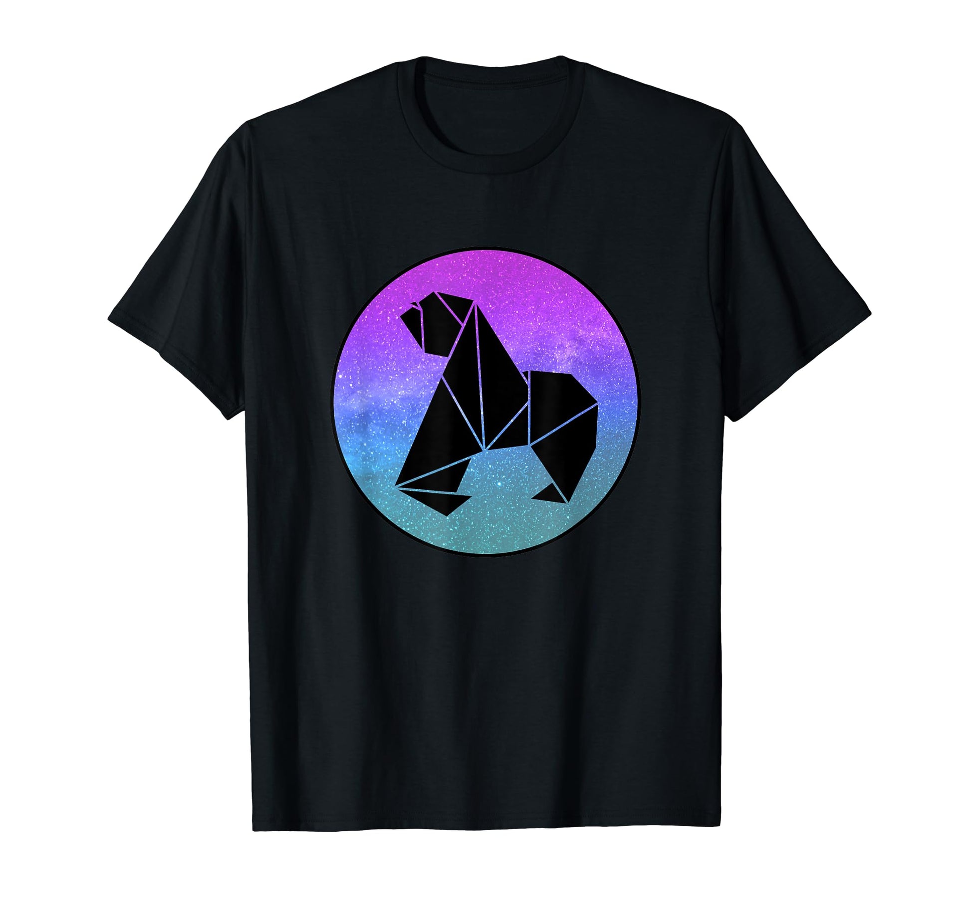 Walrus Origami Galaxy Vaporwave T-Shirt - Novelty Apparel for Adults - T-Shirt, Sweatshirt, Hoodie