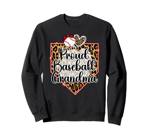 Proud Baseball Grandma Baseball Sweatshirt - Custom Art Print Men Women - T-Shirt, Sweatshirt, Hoodie