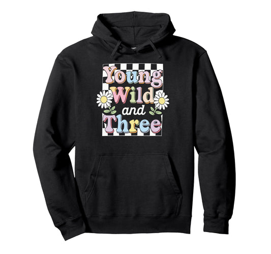 Young Wild And Three Florals Pastel Hoodie - Custom Art Print for Adults - T-Shirt, Sweatshirt, Hoodie