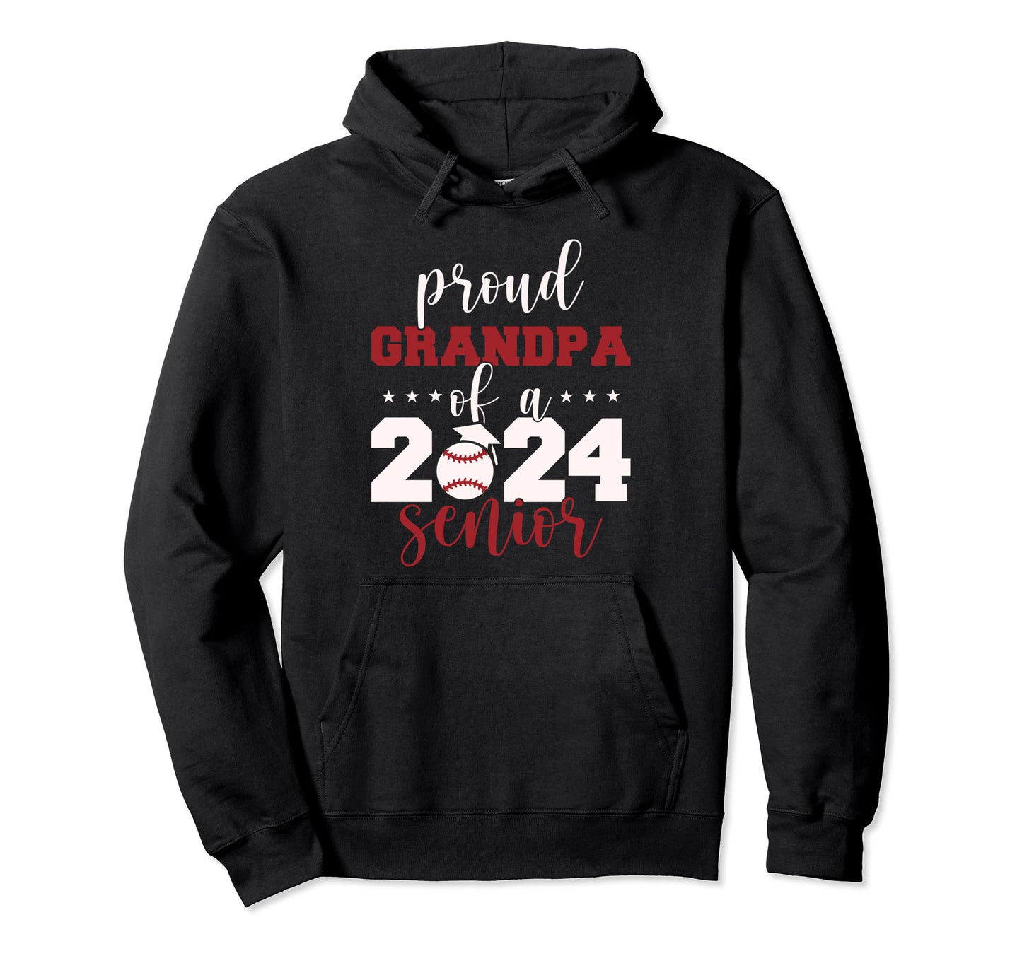 2024 Senior Proud Grandpa Senior Class Hoodie - Aesthetic Graphic Unisex - T-Shirt, Sweatshirt, Hoodie