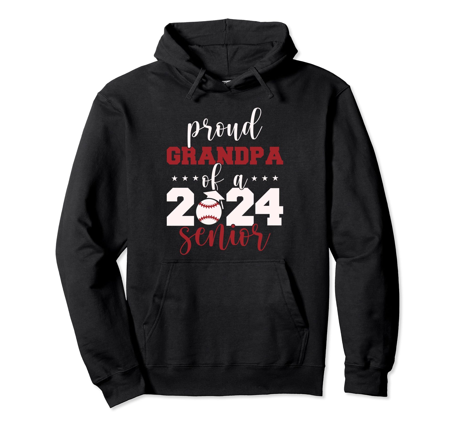 2024 Senior Proud Grandpa Senior Class Hoodie - Aesthetic Graphic Unisex - T-Shirt, Sweatshirt, Hoodie