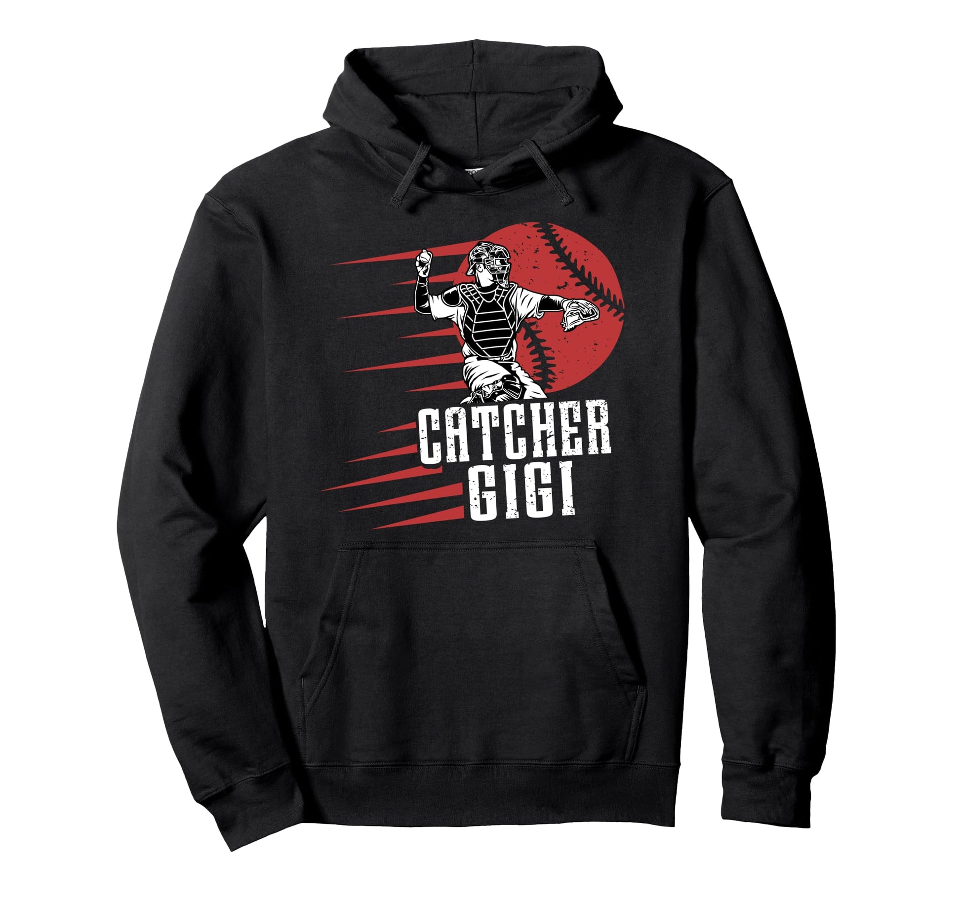 Baseball Catcher Gigi Baseball Hoodie - Aesthetic Graphic Men Women - T-Shirt, Sweatshirt, Hoodie