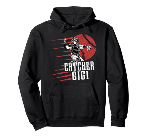 Baseball Catcher Gigi Baseball Hoodie - Aesthetic Graphic Men Women - T-Shirt, Sweatshirt, Hoodie