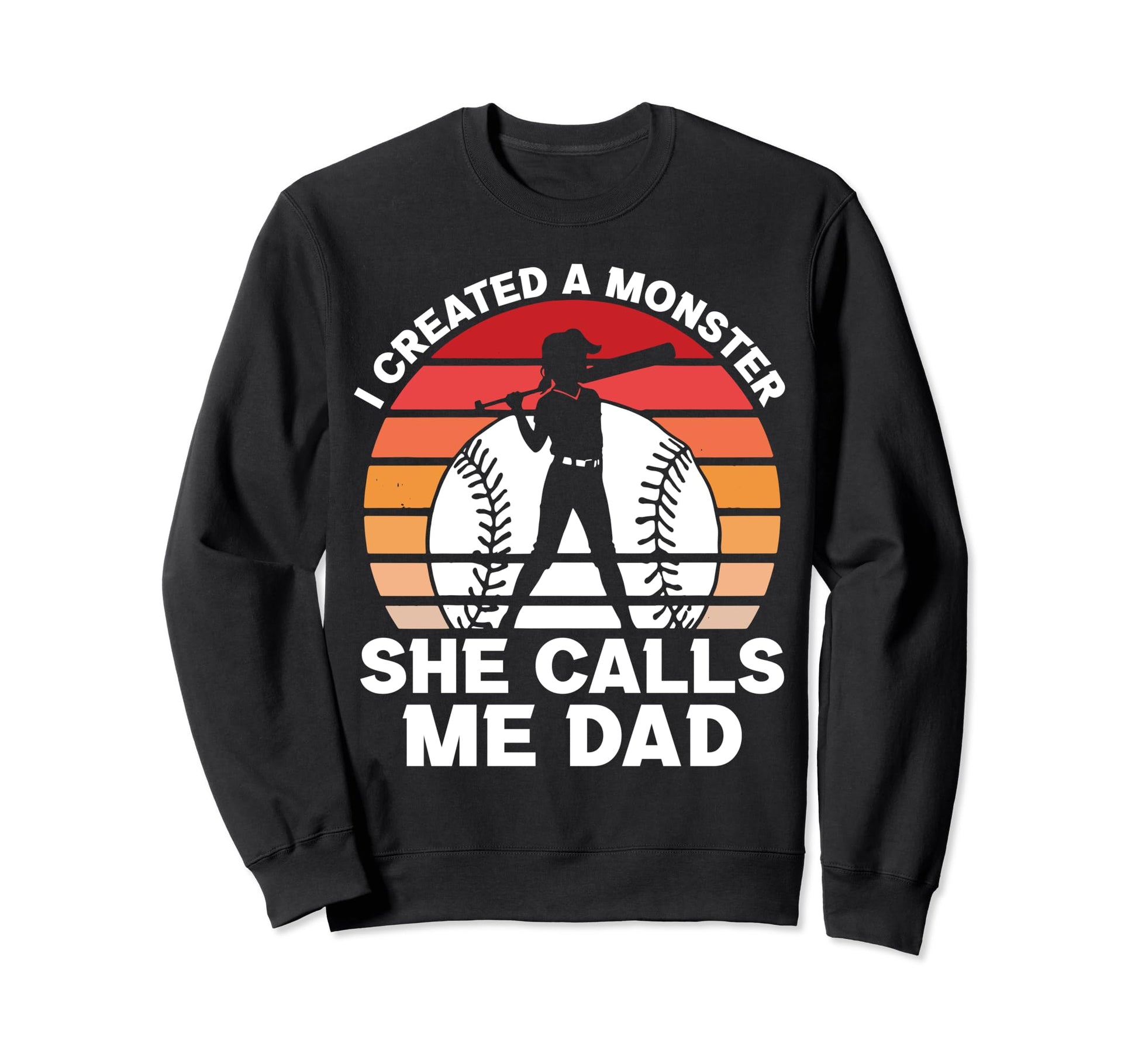Softball Dad Funny Softball Game Sweatshirt - Custom Art Print Unisex - T-Shirt, Sweatshirt, Hoodie