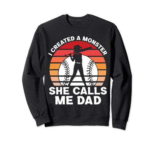 Softball Dad Funny Softball Game Sweatshirt - Custom Art Print Unisex - T-Shirt, Sweatshirt, Hoodie