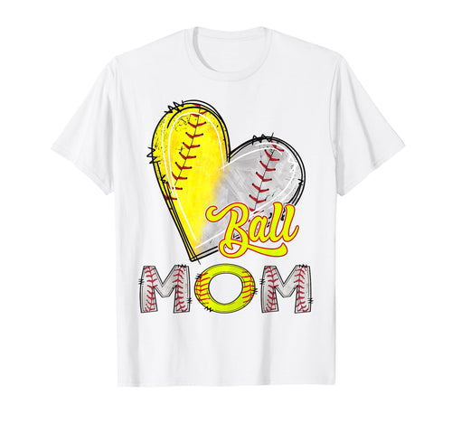 Mom Both Baseball Softball Lover Ball T-Shirt - Streetwear Style Men Women - T-Shirt, Sweatshirt, Hoodie