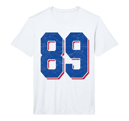 Number 89 Numbered Uniform Sports T-Shirt - Fun Novelty Design for Adults - T-Shirt, Sweatshirt, Hoodie