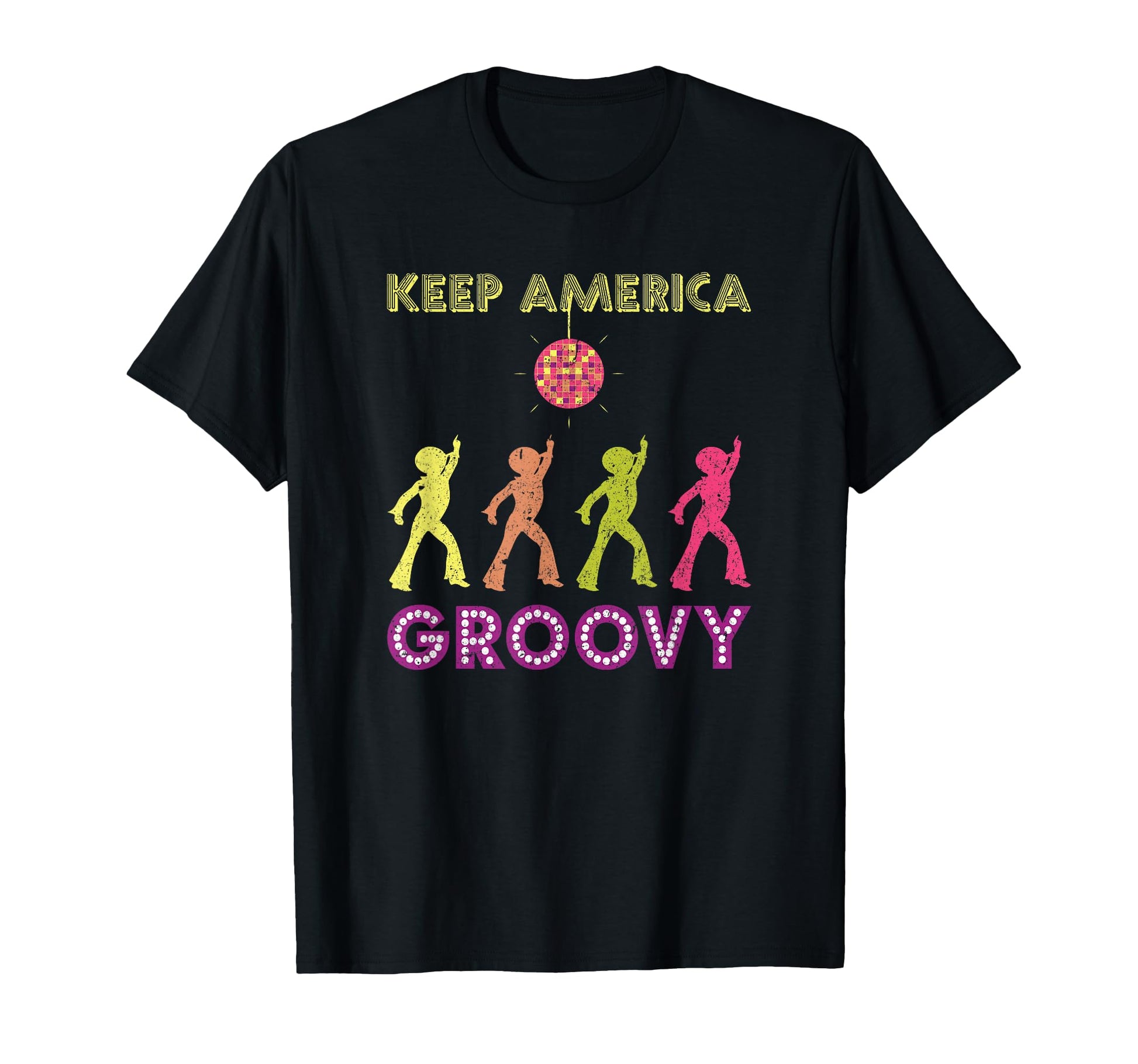 Keep America Groovy Disco 1970S Funk Kag T-Shirt - Custom Art Print Unisex - T-Shirt, Sweatshirt, Hoodie