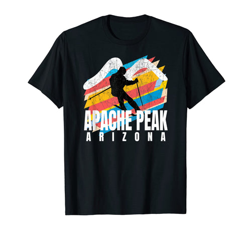 Ski Apache Peak Geometric Striped T-Shirt - Fun Novelty Design for Adults - T-Shirt, Sweatshirt, Hoodie