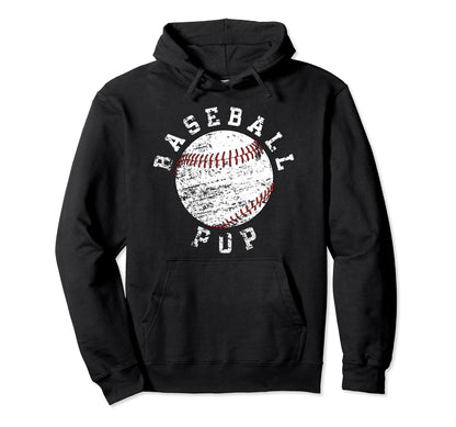 Proud Baseball Pop Grandpa Pop Hoodie - Casual Everyday Wear for Adults - T-Shirt, Sweatshirt, Hoodie
