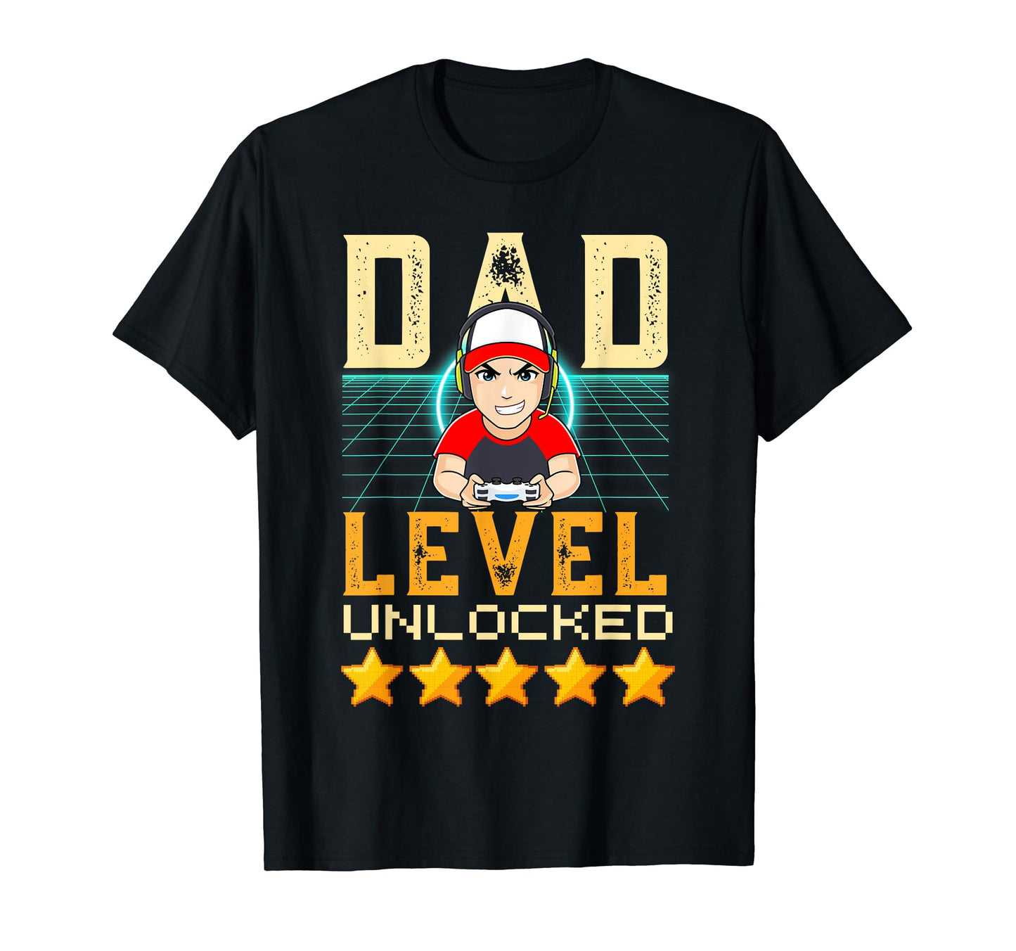 Dad Level Unlocked Gamer Gaming Anime T-Shirt - Unique Graphic for Adults - T-Shirt, Sweatshirt, Hoodie