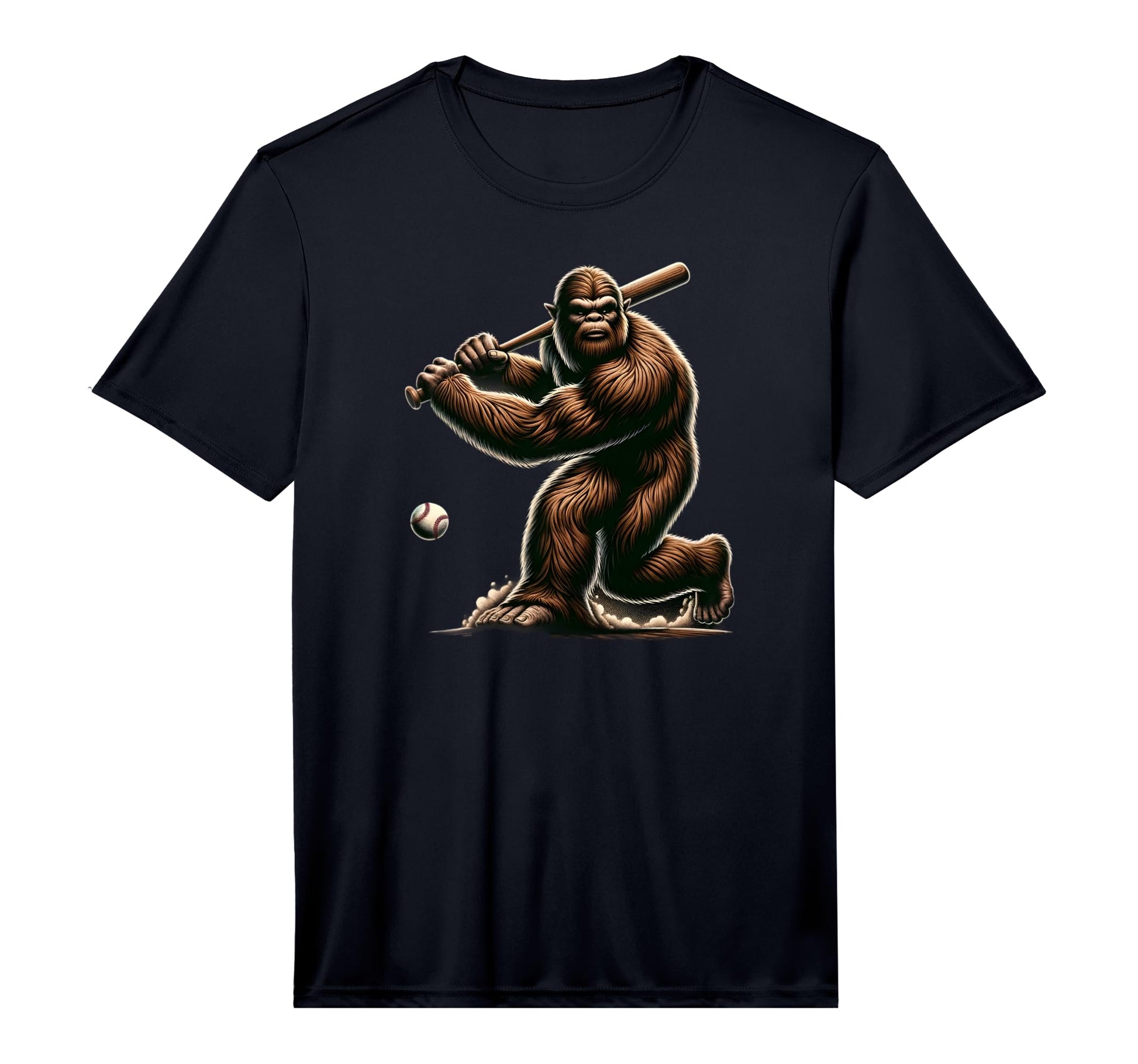 Mens Bigfoot Sasquatch Playing T-Shirt - Novelty Apparel for Adults - T-Shirt, Sweatshirt, Hoodie