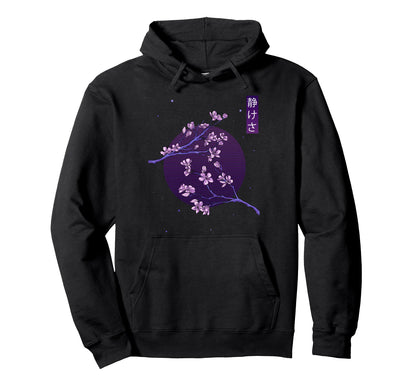 Aesthetic Vaporwave Japanese Blossom Hoodie - Streetwear Style for Adults - T-Shirt, Sweatshirt, Hoodie