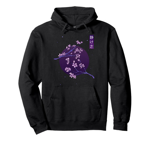 Aesthetic Vaporwave Japanese Blossom Hoodie - Streetwear Style for Adults - T-Shirt, Sweatshirt, Hoodie