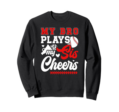 Baseball Cheer Sister Baseball Sweatshirt - Streetwear Style for Adults - T-Shirt, Sweatshirt, Hoodie