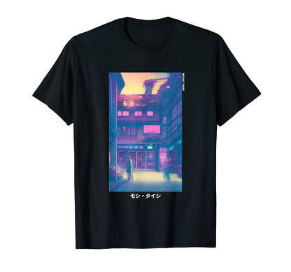 90S Japanese Vaporwave Art Otaku T-Shirt - Minimalist Print Men Women - T-Shirt, Sweatshirt, Hoodie
