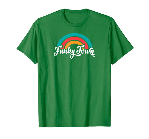 Funky Town Fort Worth Tx Script Rainbow T-Shirt - Fun Novelty Design Unisex - T-Shirt, Sweatshirt, Hoodie