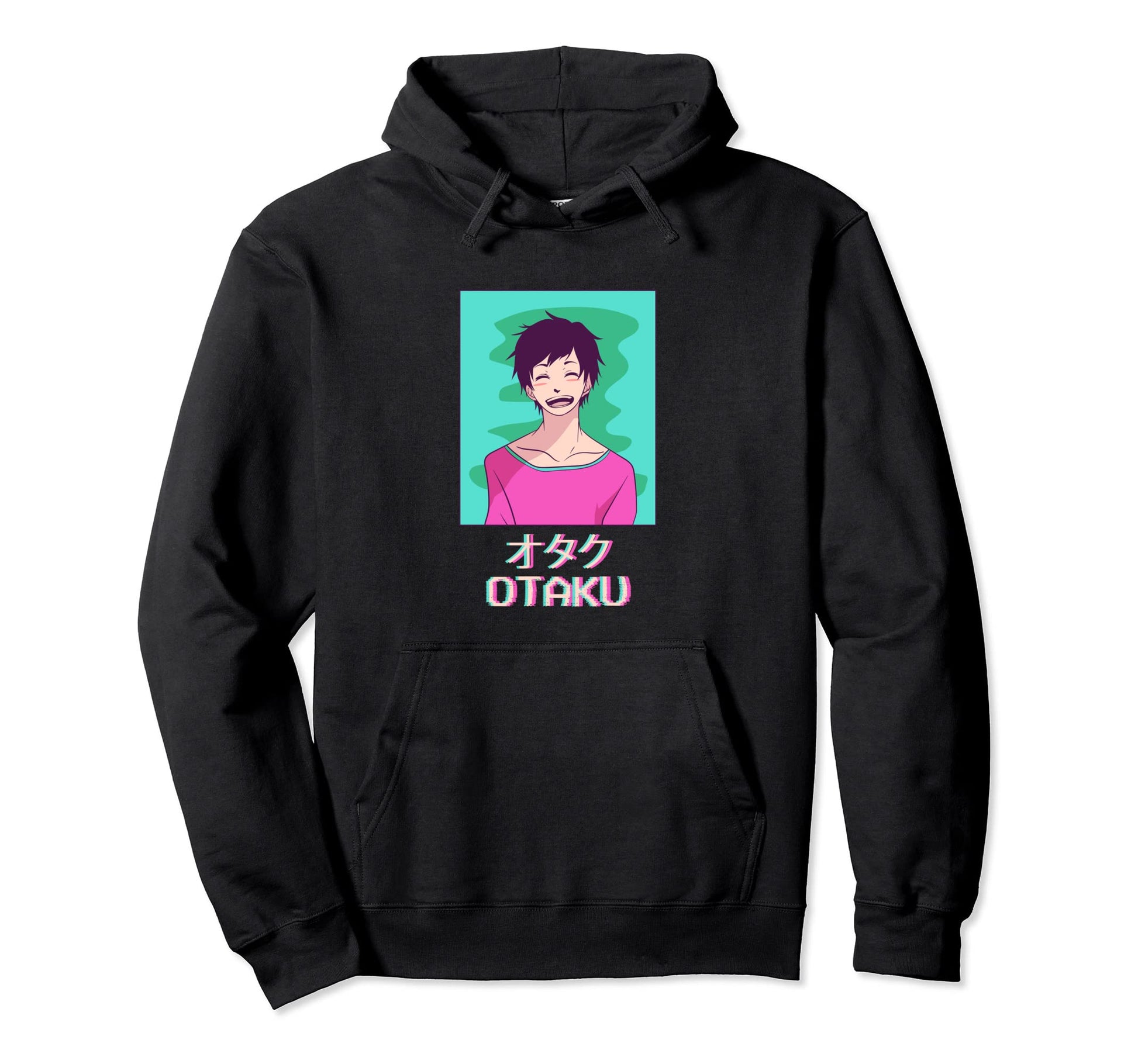 Otaku Anime Japanese Vaporwave Aesthetic Hoodie - Graphic Print Men Women - T-Shirt, Sweatshirt, Hoodie
