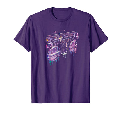 Ghetto Blaster Boom Box 80S 90S Hip T-Shirt - Aesthetic Graphic Men Women - T-Shirt, Sweatshirt, Hoodie