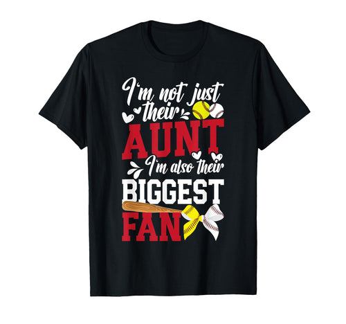 Their Biggest Fan Softball Baseball T-Shirt - Unique Graphic Men Women - T-Shirt, Sweatshirt, Hoodie