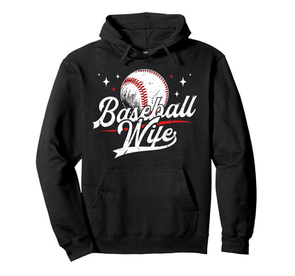 Baseball Wife Proud Baseball Players Wife Hoodie - Unique Graphic Men Women - T-Shirt, Sweatshirt, Hoodie