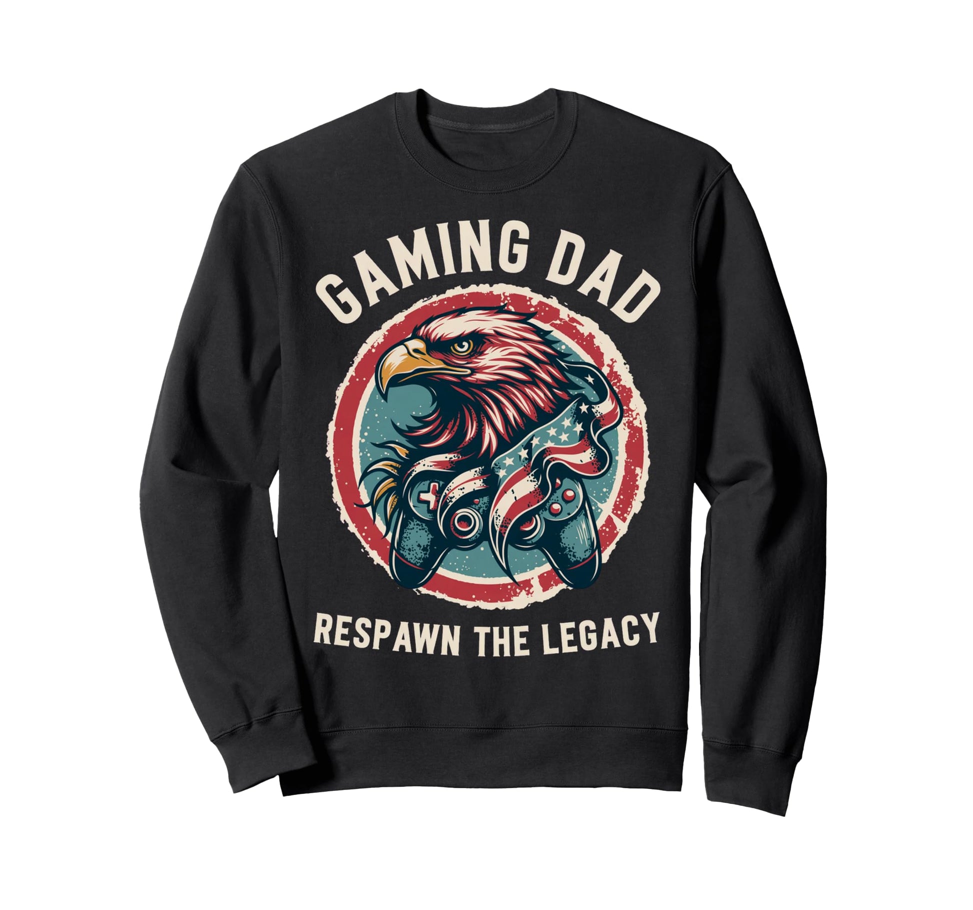 Respawn Legacy Usa Gaming Dad Sweatshirt - Unique Graphic Unisex - T-Shirt, Sweatshirt, Hoodie