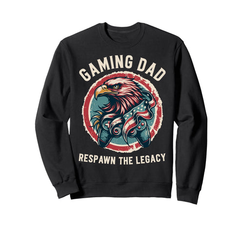Respawn Legacy Usa Gaming Dad Sweatshirt - Unique Graphic Unisex - T-Shirt, Sweatshirt, Hoodie