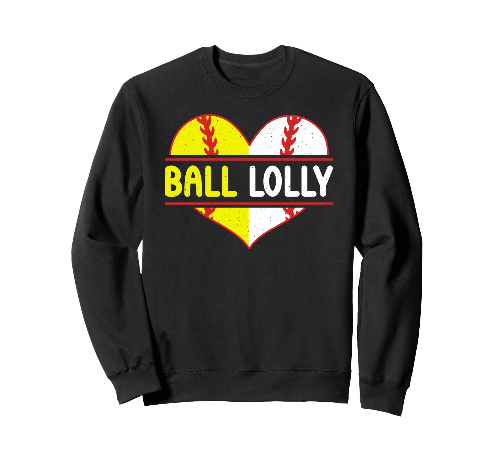 Ball Lolly Heart Baseball Sweatshirt - Fun Novelty Design Men Women - T-Shirt, Sweatshirt, Hoodie