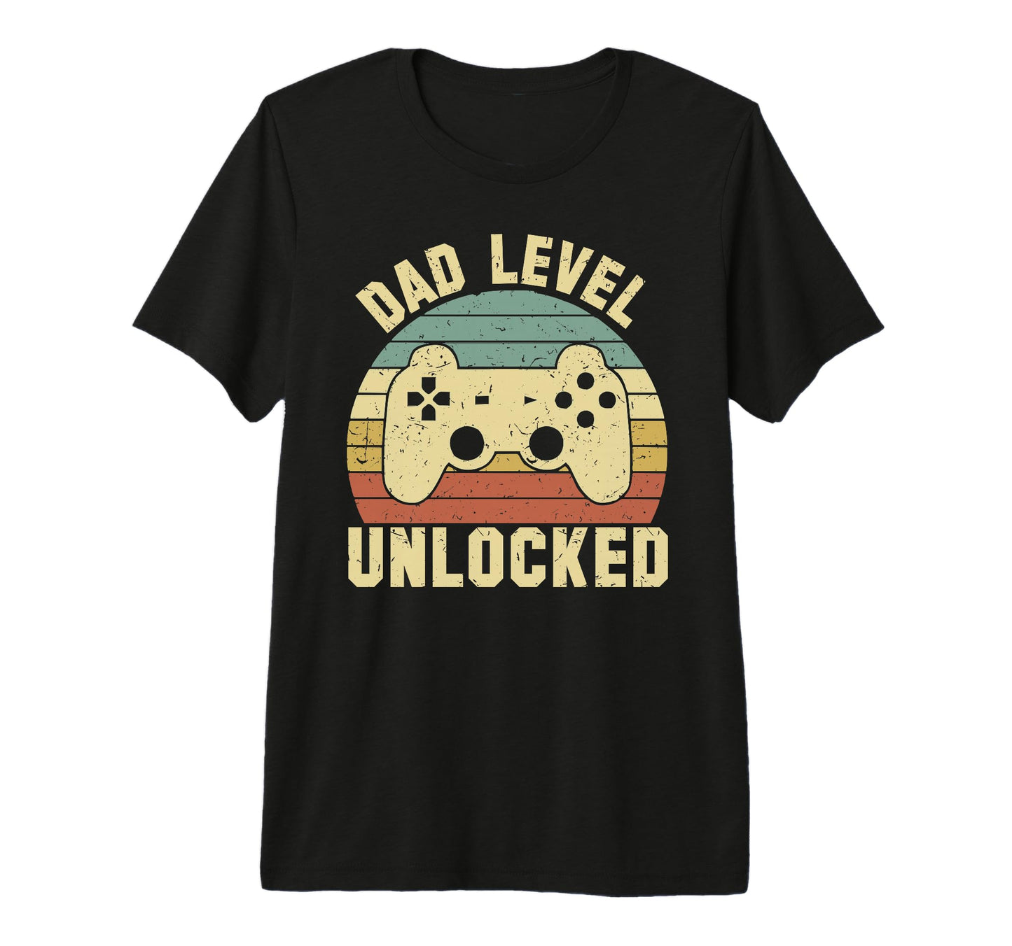 Mens Dad Level Unlocked Fathers Day Gamer T-Shirt - Unique Graphic Unisex - T-Shirt, Sweatshirt, Hoodie