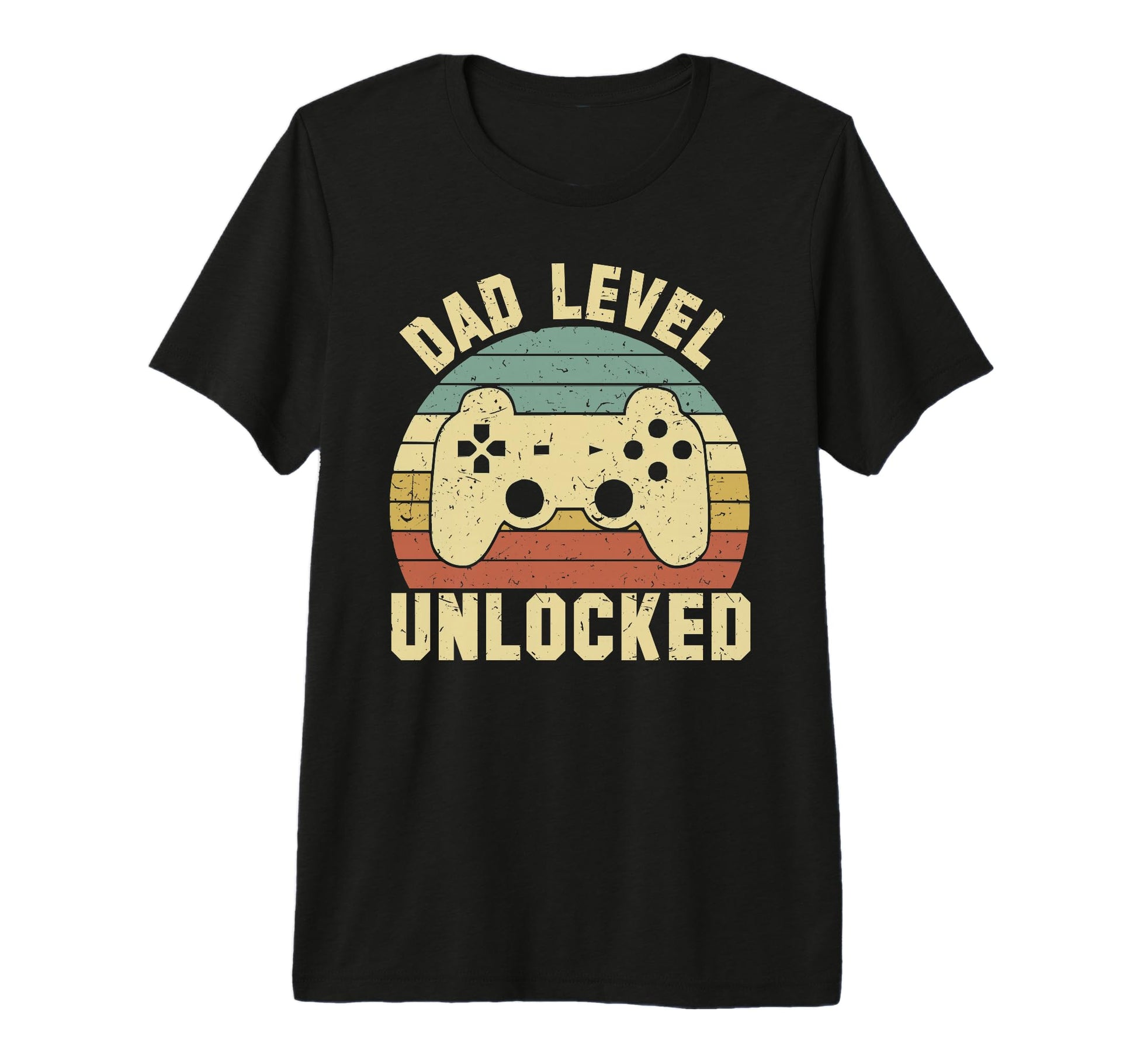 Mens Dad Level Unlocked Fathers Day Gamer T-Shirt - Unique Graphic Unisex - T-Shirt, Sweatshirt, Hoodie