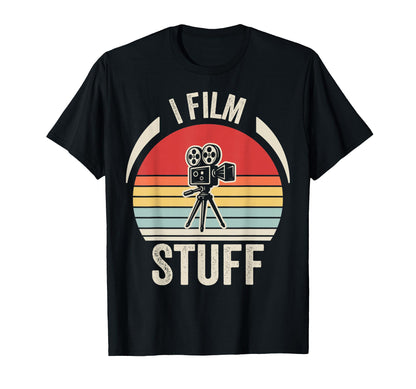 I Film Stuff Filmmaker Camera T-Shirt - Minimalist Print Men Women - T-Shirt, Sweatshirt, Hoodie