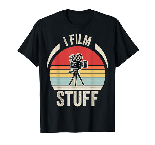 I Film Stuff Filmmaker Camera T-Shirt - Minimalist Print Men Women - T-Shirt, Sweatshirt, Hoodie