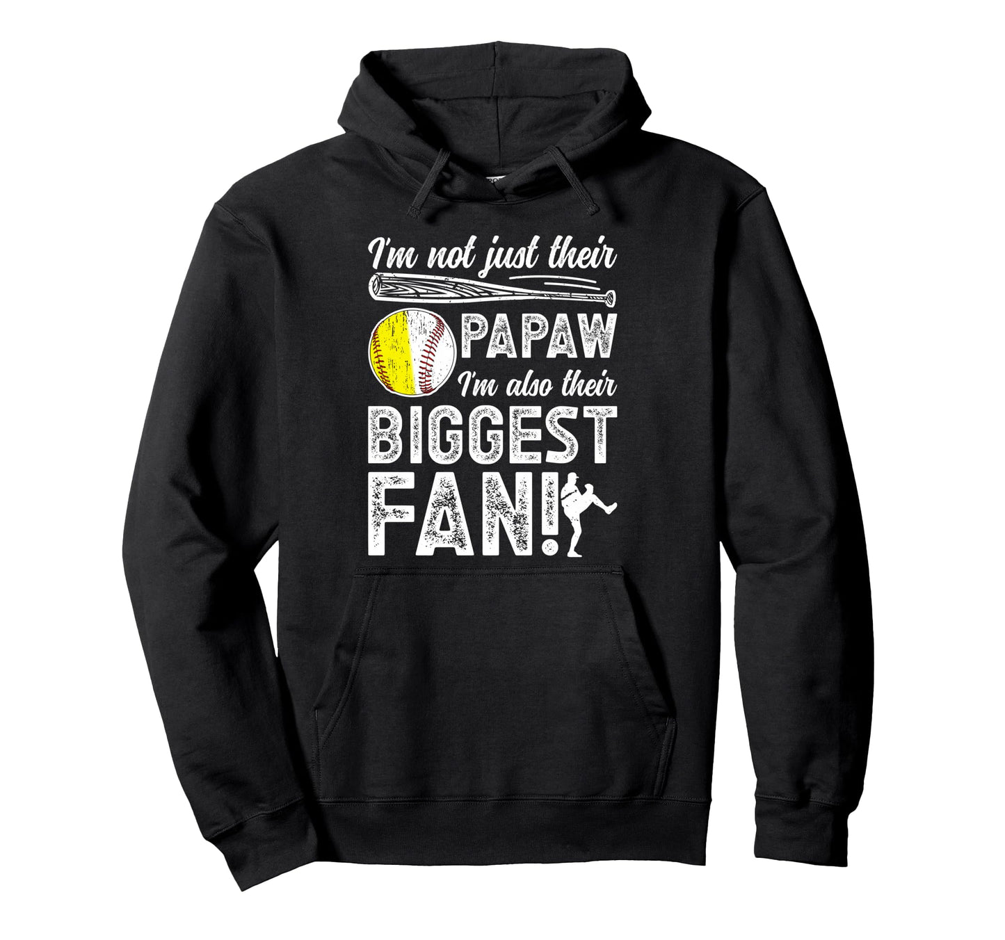Their Biggest Fan Softball Baseball Hoodie - Minimalist Print Men Women - T-Shirt, Sweatshirt, Hoodie