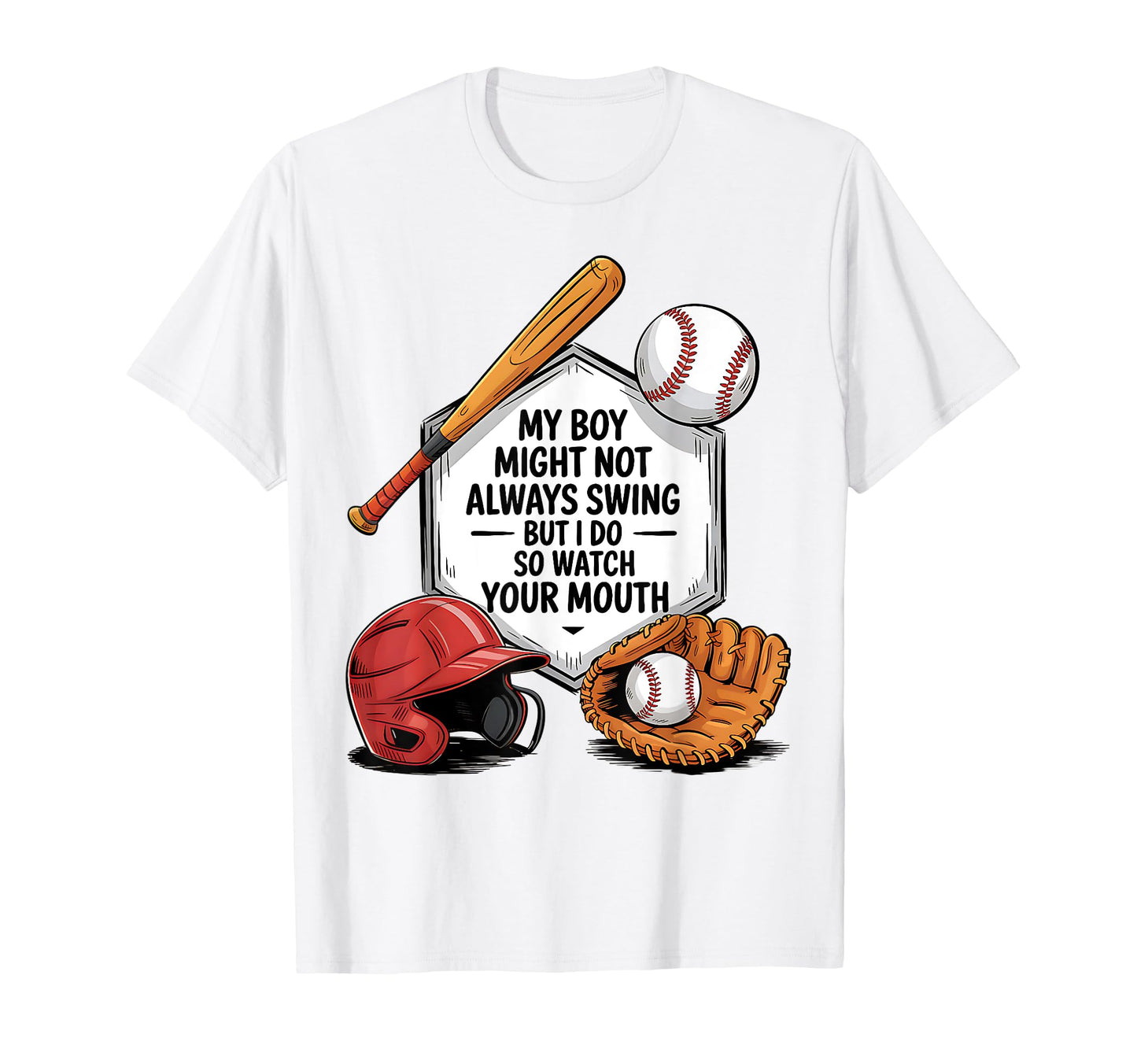 My Might Not Always Swing But I Do Funny T-Shirt - Trendy Graphic Unisex - T-Shirt, Sweatshirt, Hoodie