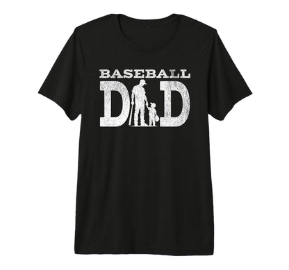 Baseball Dad Game Day Tri Blend T-Shirt - Custom Art Print Unisex - T-Shirt, Sweatshirt, Hoodie