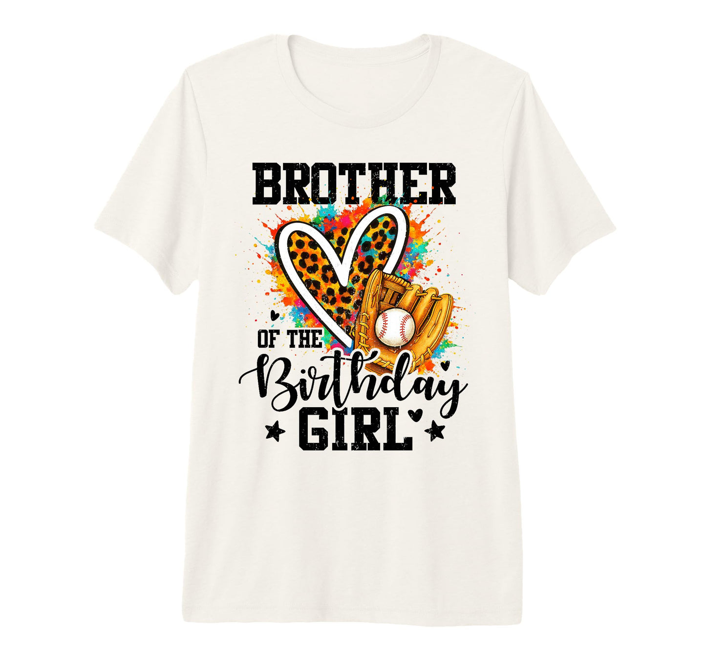 Brother Birthday Baseball Colorful T-Shirt - Trendy Graphic Unisex - T-Shirt, Sweatshirt, Hoodie