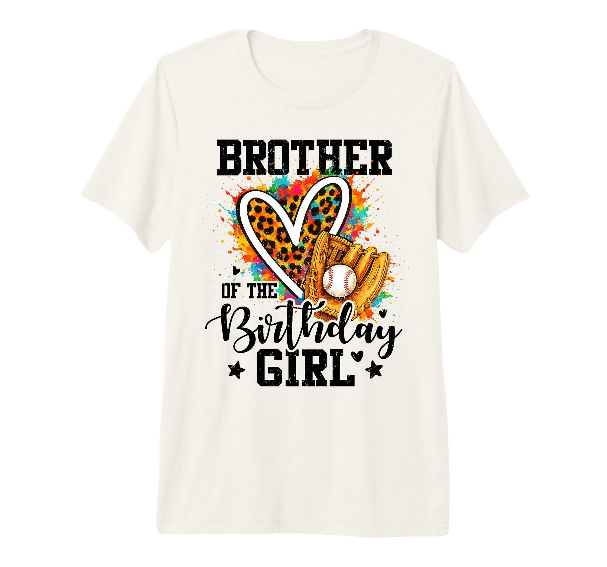 Brother Birthday Baseball Colorful T-Shirt - Trendy Graphic Unisex - T-Shirt, Sweatshirt, Hoodie
